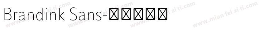 Brandink Sans字体转换